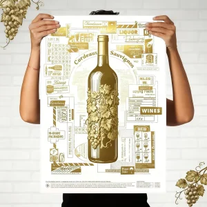Custom A0 A1 A2 A3 A4 A5 Advertising Poster Design Gold Foil Promotional Wall Decor Anime Poster Illustration Printing Service