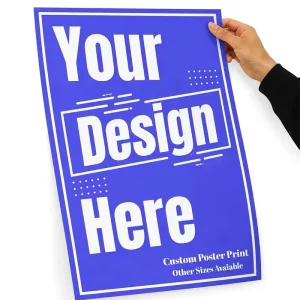 Custom A0 A1 A2 A3 A4 Waterproof Vinyl Wall Poster Printing for Advertising Hanging Decoration