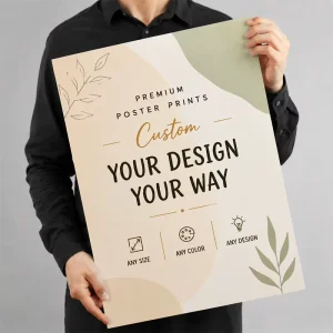 Custom A0 A1 A3 A4 Offset Printed Art Paper Wall Posters for Promotion and Decor