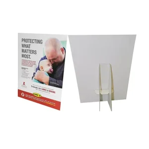 Custom A4 Size Eco Friendly Reusable Tabletop Signs Poster Display Stand PVC Foam Board Easel Back Business Signs Tradeshow