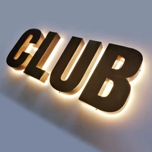 Custom Acrylic 3D LED Strips Tube Channel Luminous Letter Sign for Office Advertising Wall Mounted IP65 Waterproof Remote