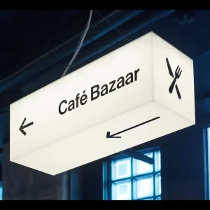 Custom Acrylic Advertising Light Box Double Sided Outdoor LED Signage