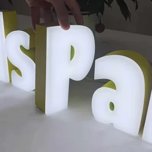 Custom Acrylic Front Lit Letters LED Front Light Business Store Logo Sign Waterproof Outdoor Wall Mount Shop Name Sign