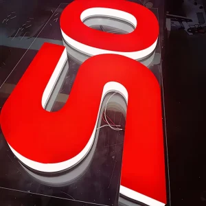 Custom Acrylic Illuminated Letter Sign Waterproof LED Store Front Sign Custom Size Shopping Mall Entrance Acrylic Channel Letter