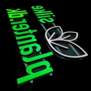Custom Acrylic LED Illuminated Sign Light up Letters Face Lit for Office Business Outdoor Directional Purpose