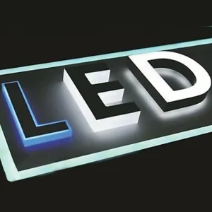 Custom Acrylic LED Signboard Storefront Lighted Frontlit Illuminated 3D Indoor Acrylic LED Backlit Channel Letter Sign