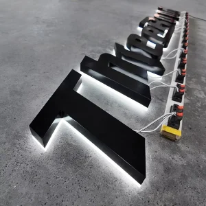 Custom Acrylic Led Sign Board Backlit Channel Letters Signage Metal Stainless Steel 3D Letter Sign for Business