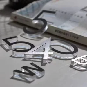 Custom Acrylic Letter Business Shop Sign Non Illuminated Wall Letters Signs Office Signage Crystal Letter 3D Sign Indoor