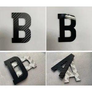 Custom Acrylic License Plate Characters Letters and Numbers for Automotive Registration Plates