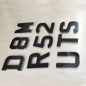Custom Acrylic License Plate Characters Letters and Numbers for Vehicle Registration Plates