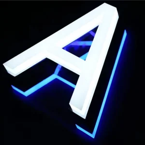 Custom Acrylic Mini Channel Letters LED Lightbox Luminous Words for Indoor Outdoor Store Design and Advertising
