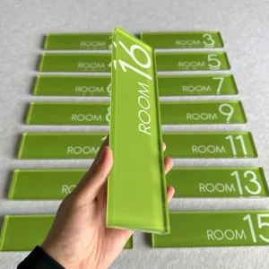 Custom Acrylic Room Number Signs 3d Letter Business Sign Metal Letters for Business Sign Office Hotel Door Identification Plates