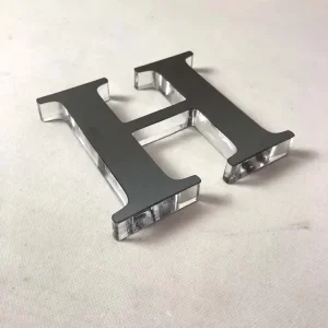Custom Acrylic Sign Metal Face Crystal Alphabet Letters 3D Plastic Acrylic Letters