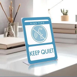 Custom Acrylic Table Menu Stand Sign Table Holder Restaurant Price List QR Code Advertising Desk Tent Style Menu Holder Display