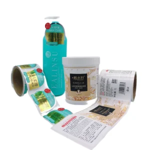 Custom Adhesive Double sided Printing Laser Film Sticker Waterproof Label for Various Daily Chemical Products