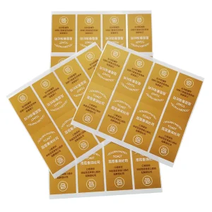 Custom Adhesive Food Labels Vinyl Sticker Labels Logo Sticker Printing for Packaging