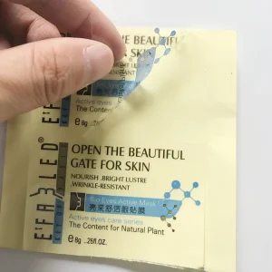 Custom Adhesive Glossy Clear Foil Sticker Hot Stamping Sheet Printing Adhesive Label Sheet