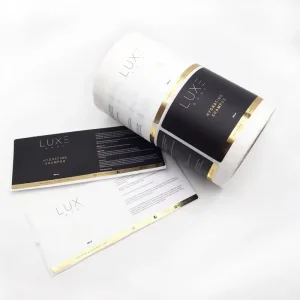 Custom Adhesive Waterproof Lotion Packaging Cosmetic Bottle Label Stickers Printing