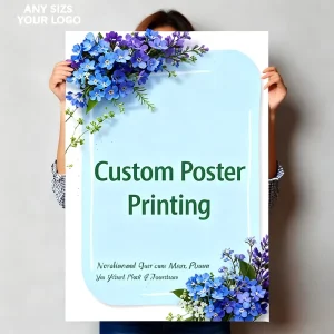 Custom Advertising A0 A1 A2 A3 A4 Large Waterproof Wall Posters Printing 24×36 Adhesive Poster Printing