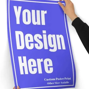 Custom Advertising A0 A1 Large Waterproof Wall Photo Posters Printing Service 24×36 Adhesive Poster Prints Manufacturer