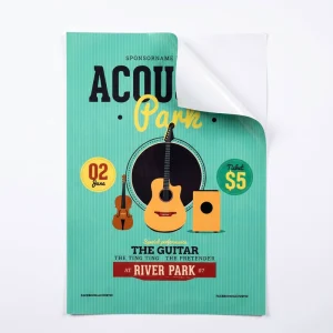 Custom Advertising Decals Adhesive Poster Printing Large Format A1 A2 Posters for Mall Decoration Waterproof Vinyl