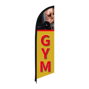 Custom Advertising Feather Beach Flag with Double Sided Logo Print Outdoor Windproof Event Feature Digital Printing Techniques
