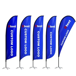 Custom Advertising Feather Beach Teardrop Flags and Banners with Logo Print