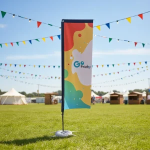 Custom Advertising Flying Promotional Teardrop Flag Sublimation Beach Feather Flag Banners