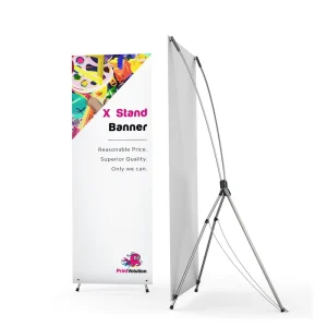 Custom Advertising Portable Retractable Horizontal X Banner Stand