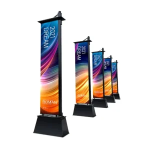 Custom Advertising Rectangle Outdoor Roman Road Flag Print Sand Injection Banner Beach Flag