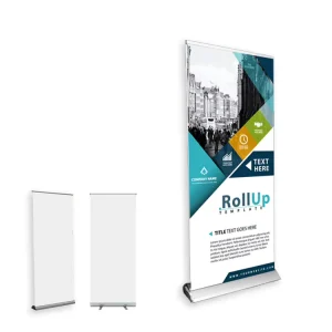 Custom Advertising Roll up Banner Folding Retractable Easy Set up Portable Roll up Banner Factory Direct Supply Fast Delivery