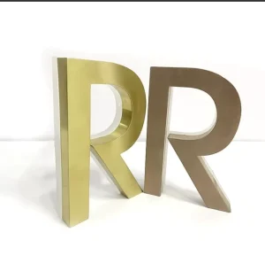 Custom Advertising Signage Alphabet Letter Metal Gold Letters Outdoor