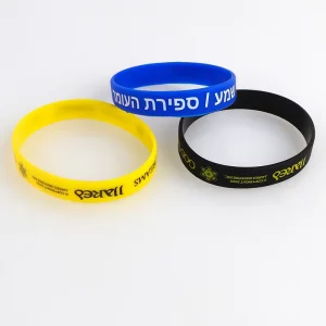 Custom Advertising Silicon Bracelet Eco friendly Silicon Wristband Personalized Logo Wrist Band