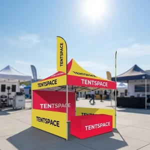 Custom Advertising Trade Show Tent Outdoor Waterproof 10ft x 10ft Aluminum UV Resistant Gazebo Shelter Food Vendor Pop Up Tent