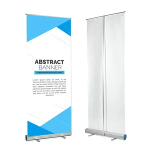 Custom Aluminum Alloy Retractable Portable Film Roll up Banners for Exhibition Outdoor Advertising