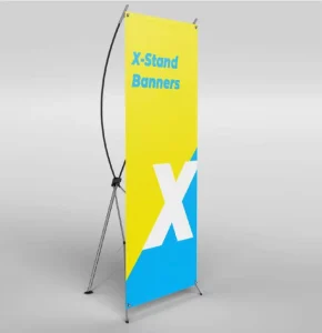 Custom Aluminum Alloy X Stand Banner Adjustable Display Rack Trade Show Booth for Shopping Store Sale Advertising Display