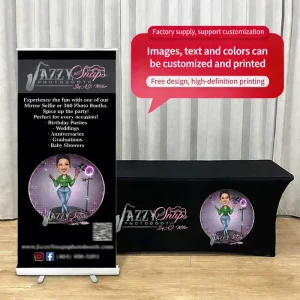 Custom Aluminum Roll up Retractable Scrolling Pull up Pop up Standing Banner for Advertising Promotion Exhibition