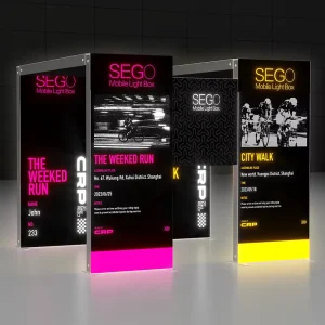 Custom Aluminum SEGO Lightboxes for Multi Function Trade Show Booths Portable Weatherproof Exhibition Displays