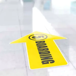Custom Anti Slip Home Gym Floor Decals PVC Vinyl Basketball Court Decorative Sticker Promotional Printing Design