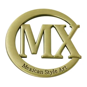 Custom Antique Brass Metal Plate Tag Hollow Letter Logo Handbag Label Hardware with Brushed Design