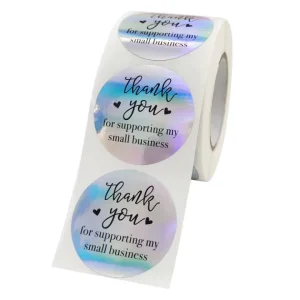 Custom Any Text Image Adhesive Printing Round Label Stickers Circle Waterproof Vinyl Sticker Roll Private Label Logo Stickers