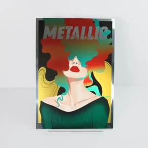 Custom Art Prints Aluminum ACP Poster Metallic Fast Fashion Exhibition Branding Signage Promotion Glossy Metal Windows Display