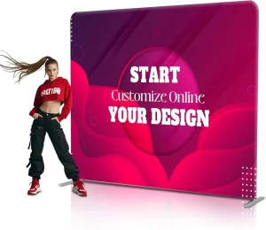 Custom Background Wall Banner Large Scale Display Advertising Aluminum Frame Single and Double sided Outdoor