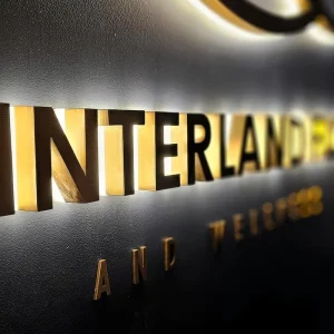 Custom Backlit Acrylic Sign LED Channel Letter 3D Advertising Signs Outdoor Illuminated Business LED Sign