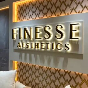 Custom Backlit Aesthetic Clinic Sign LED Illuminated Beauty Center Logo Wall Letters Signage For Medical Spa Skin Care Reception