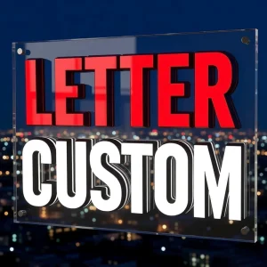 Custom Backlit LED Acrylic Mini Letter Electronic Sign for Advertising