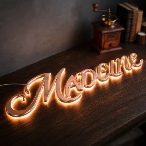 Custom Backlit LED Stainless Steel Letter Sign Acrylic Metal Signboard Illuminated Signage Shop Office Mall Business Sign
