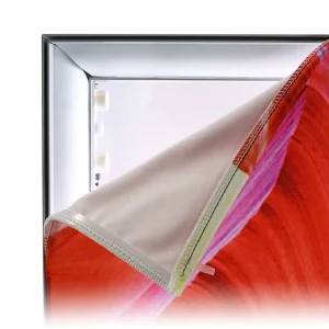 Custom Backlit Textile Fabric Printing for Frameless SEG Exhibition Display