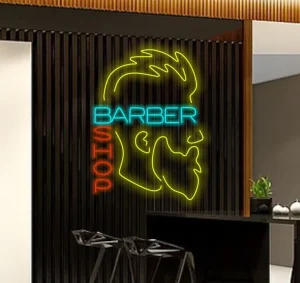 Custom Barber Shop LED Neon Light Neon Sign for Business Birthday Party Home