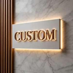 Custom Beauty Salon 3D Backlit LED Acrylic Letters Advertising Business Logo for Office and Shops with Transformer